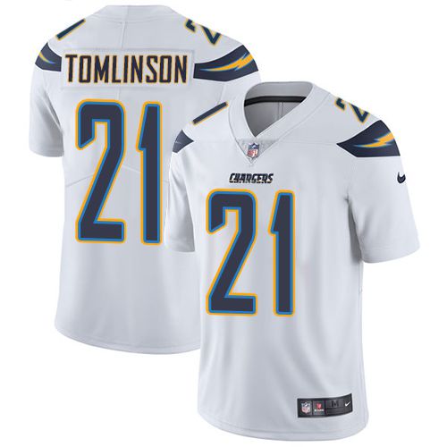 Men Los Angeles Chargers #21 LaDainian Tomlinson Nike White Limited NFL Jersey